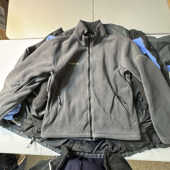Vintage Columbia Titanium Omni-Tech Women’s 3-in-1 Jacket Light Blue Black Large - Picture 13 of 16
